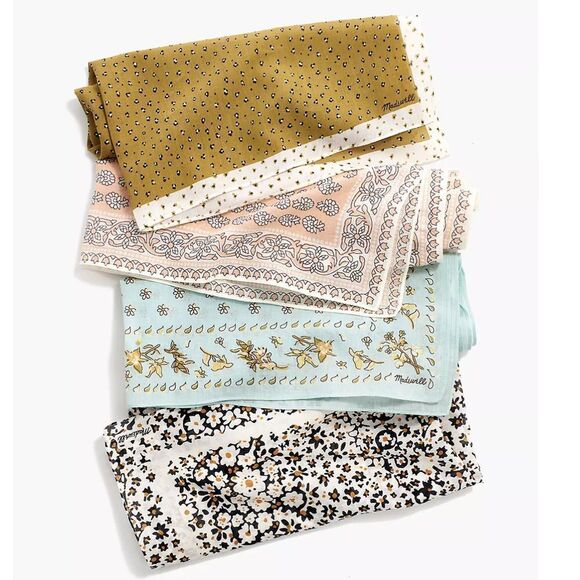 Madewell Mustard and White Scarf - Picture 2 of 14